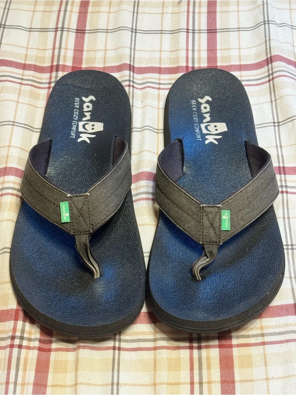 Sanuk Beer Cozy Comfort Flip Flop Sandals - Men’s Size 13